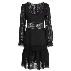 Cynthia Rowley Wicker Park Long Sleeve Lace Eyelet Dress Black Size 6
